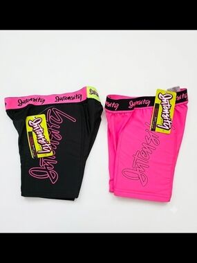 Girls' Sliders Shorts For Softball Youth Small- Pink & Black